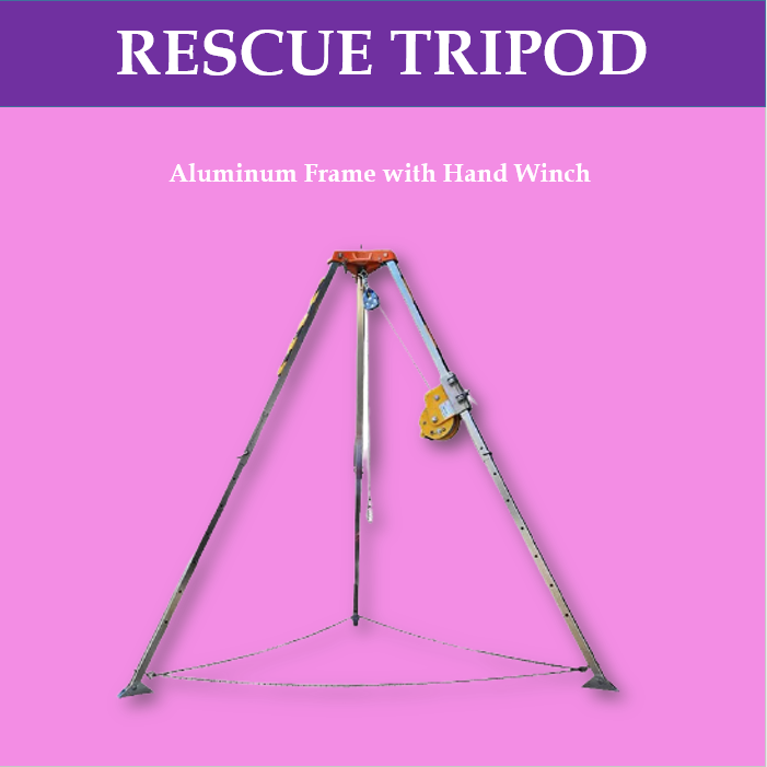 Lifting Equipment Rescue Tripod Aluminum Frame with Hand Winch Lazada PH
