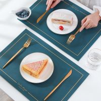 Inyahome หนัง Placemat Anti-Slip อนุภาคตารางสำหรับห้องครัวโต๊ะรับประทานอาหาร Patio งานแต่งงานและวันวาเลนไทน์ Decor