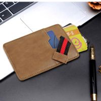JDTYJ กระเป๋าสตางค์หนังขี้ผึ้งกระเป๋าใส่บัตรกระเป๋าเงินเครดิตป้องกันการสแกนบัตรซอง RFID กระเป๋าเก็บบัตรธุรกิจป้องกันการสแกนบัตรซองหนัง ID/กระเป๋าใส่บัตรเครดิตกระเป๋าเก็บบัตร