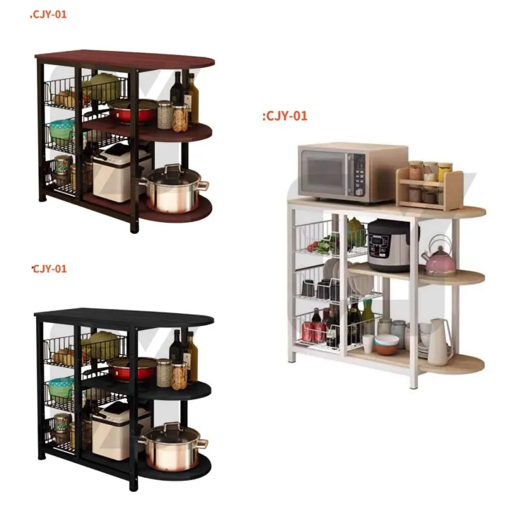 CJY Kitchen Rack Kitchen Condiments Shelf Storage Organizer Space Saver