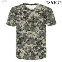 Camouflage New Summer 3D Summer T Shirts Casual Men Women Children Fashion Short Sleeve Boy girl Kids Printed T-shirt Interesting Tops Tee fashion versatile t-shirt