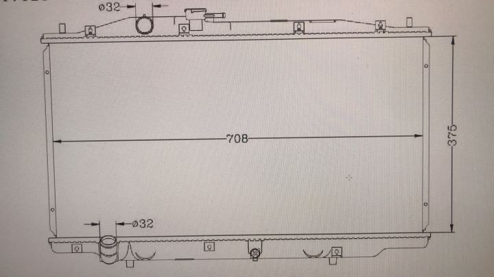 หม้อน้ำรถยนต์-รถฮอนด้าแอคคอร์ด-3-0-v6-radiator-honda-accord-3-0-v6-gen-7-ปี-2003-2007