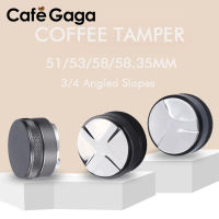 515358Mm Coffee Tamper Adjustable Powder Hammer Anti-Slip 34 Angled Slopes Base Espresso Distribution Accessories