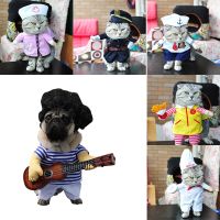 ZZOOI Funny Halloween Pet Guitar Clothes Cosplay Pirate Dog Cat Halloween Party Cute Costume Clothing Comfort for Small Medium Pet Cat