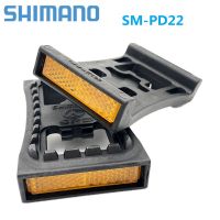 SHIMANO รองเท้า SM-PD22 SPD Cleat คันเหยียบจักรยานเสือภูเขาแบน PD-22จักรยานสำหรับ M520 M540 M780 M980 Clipless ที่เหยียบ MTB PD22 Mtb Essorie