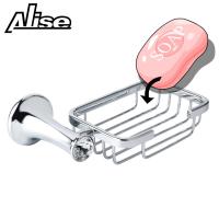 Alise Crystal Zinc-Alloy Bathroom Soap Holder Shower Shampoo Shelves Bathroom Accessories Storage Rack Holder Wall Mount