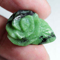 19.25 ct ซอยไซต์(Zoisite) ดอกไม้ สีเขียว 1 ดอก