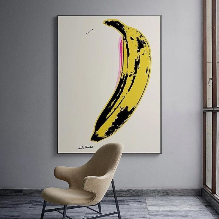 andy-warhol-กล้วย-pop-art-ภาพวาดผ้าใบโปสเตอร์และพิมพ์-quadros-ภาพผนังสำหรับห้องนั่งเล่นตกแต่งบ้าน-cuadros