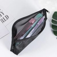 ♙  Transparent Mesh Large Capacity Stationery Student Storage