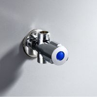 Recableght Toilet Sink Stainless Steel Angle Valve Cold Hot Water Stop High Quality Material Durable Bathroom Basin Faucet Valve