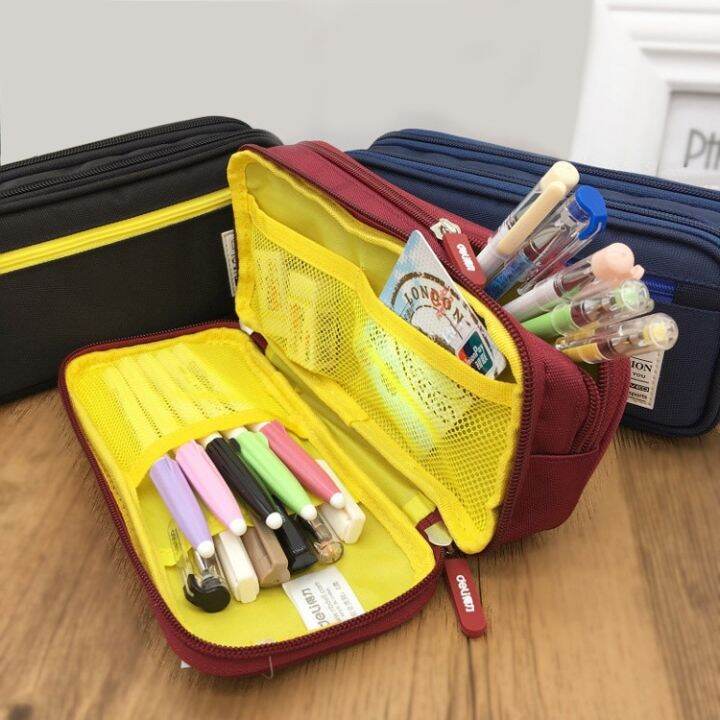 cc-3-colors-canvas-student-cases-large-capacity-multi-layers-organizer-for-office-stationery-school-supplies