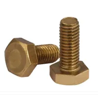 M8 M10 M12 Copper Screw Brass Hexagon Screw Copper Hexagon Bolt Copper Screw