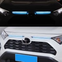 ไฟ LED 3สีสำหรับไฟสำหรับโตโยต้าวิ่งกลางวัน RAV4กระจังหน้า2020 2019 2022ไฟตัดหมอกพร้อมสัญญาณเลี้ยวต่อเนื่องแบบไดนามิก