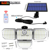 LIZHOUMIL Lampu Tenaga Surya LED 182led พร้อม Ip65ปรับได้โคมไฟพลังงานแสงอาทิตย์โคมไฟติดผนัง3โหมดการทำงาน