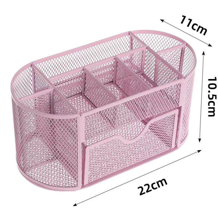 stationary-tidy-mesh-holder-organizer-pen-metal-set-organiser