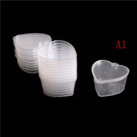 ruyifang 10ชิ้น/ล็อตพลาสติกสีพลาสติกพลาสติกพลาสติก CLEAR Container กาวฉาบโฟมกล่องเก็บเมือก