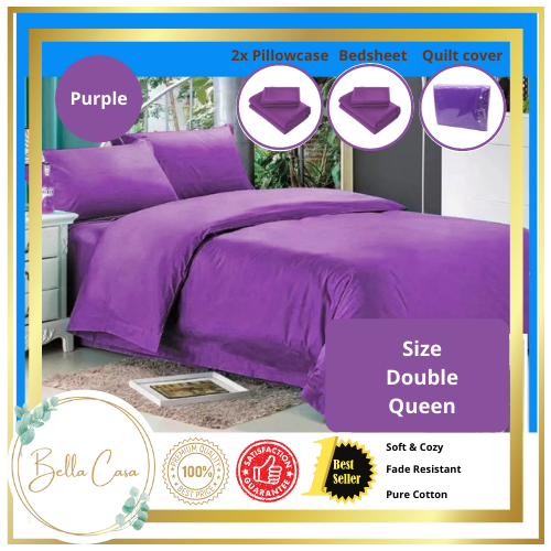 BELLA CASA 4 in 1 High Quality Bedding Set Quilt Cover High