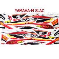 สติ๊กเกอร์ติดรถมอเตอร์ไซด์ลายแต่งการ์ตูน สำหรับ YAMAHA-M SLAZ สีแดง