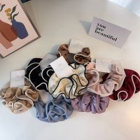 【CW】 Korean New Design Layer French Agaric Elastic Hair Bands Scrunchies Headwear Ponytail Exquisite