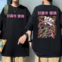 Mens Large T-shirt Anime Demon Slayer Kanroji Mitsuri Kimetsu No Yaiba Graphic T Men Kawaii Funny Manga Cotton