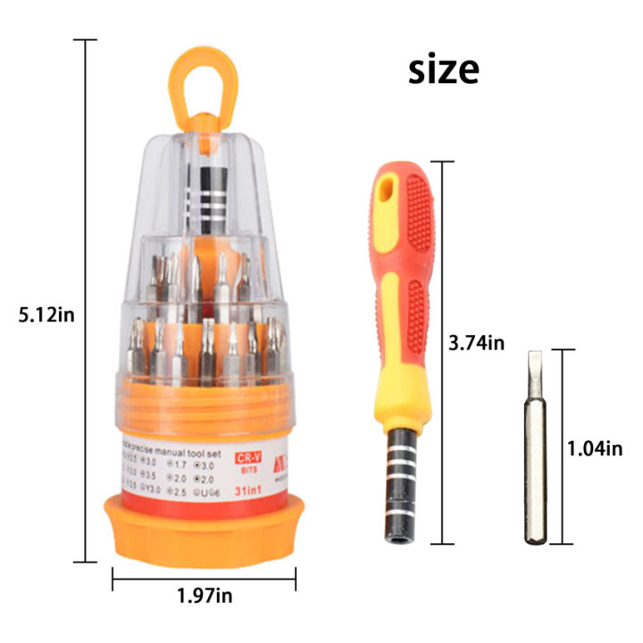 ชุดไขควง31-in-1-เครื่องมือวิทยุสื่อสารคอมพิวเตอร์โทรศัพท์มือถือ