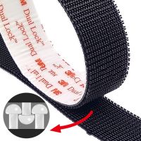 Black Fastener Adhesive Tape Sewing Fabric Double Sided Adhesive Mushroom Adhesive Fastener Tape Dual Lock Dual-Side