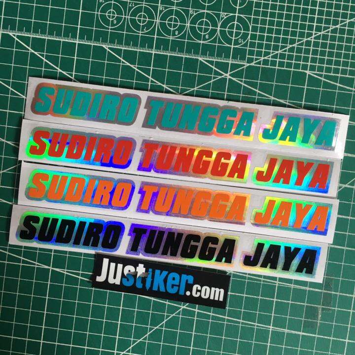 Sticker Stj Sudiro Tungga Jaya Hologram Bismania Sticker Lazada