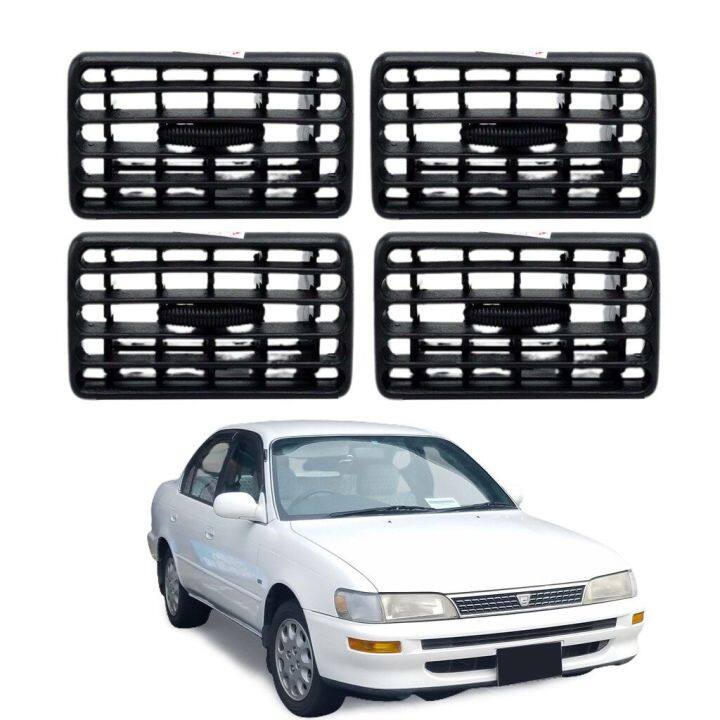 ช่องแอร์-จำนวน-4-ชิ้น-ครบชุด-ใส่-toyota-ae-100-ปี1991-1995-โตโยต้า-เออี-100-สีดำ-ราคาถูก-ราคาส่ง-oem-oem