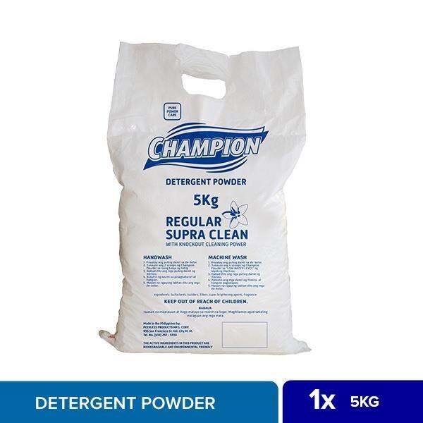 powder detergent Champion Powder Supra Clean 5KG | Lazada PH