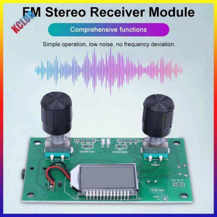 Digital Stereo FM Radio Receiver Module with LCD Display Digital Radio Receiver Module 50Hz