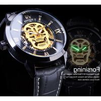 ---Fashion mens watch238814▨♝ T - WINNER new automatic mechanical watch character skeleton belt men watch mens watch automatic mechanical watch