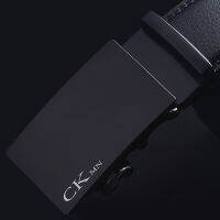 Luxury Strap Male Waistband Top Quality Black Genuine Leather Belt Men Fashion Ratchet Automatic Buckle with Cow Leather Belt