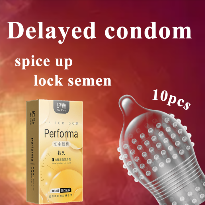 10pcs 1box Ultra Thin Condoms With Spikes Bolitas Silicon Men For Sex Extension Best Tools Size