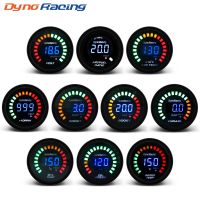 Dynoracing 2 52MM Digital 20 LED Boost bar psi Vacuum Water temp Oil temp Oil press Voltmeter Air/fuel ratio EGT temp RPM Gauge