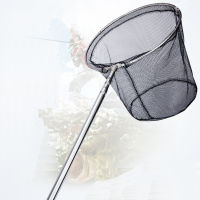 Stainless Steel Fishing Net Extendable Positioning Fishing Net Foldable Dip Net Fishing Hand Net Pocket Fishing Gear X105G