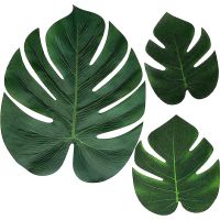 120Pcs Tropical Palm Imitation Leaf Hawaiian/ Luau/Jungle Party Table Decorations