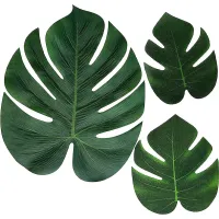 120Pcs Leaves Plant Imitation Leaf Hawaiian/ Luau/Jungle Party Table Decorations