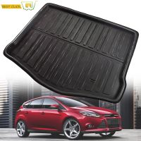 สำหรับ Ford Focus Mk3 2012 2013 2014 2015 2016 2017 2018 Hatchback Hatch ด้านหลัง Boot MatLiner Cargo ถาดชั้นพรม Protector