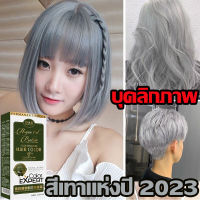 【ส่งของจากไทย】ครีมย้อมผมสีเทา ครีมย้อมผม. สีผม ยัอมผม สีย้อมผม ยาย้อมผม เปล่งประกาย ติดทนนาน