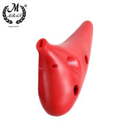 M MBAT 1PC 12 Hole Alto C Ocarina Vessel Flute ABS Material Sweet Potato Shape with 2 Protective Bags Musical Gift for Beginners