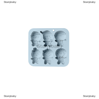 Star แม่พิมพ์ซิลิโคนสำหรับมนุษย์ขนมปังขิงคริสต์มาส1ชิ้นแม่พิมพ์อบเค้กช็อคโกแลตคุกกี้ลูกอมแบบทำมืออุปกรณ์อบเค้กตกแต่งคริสต์มาส