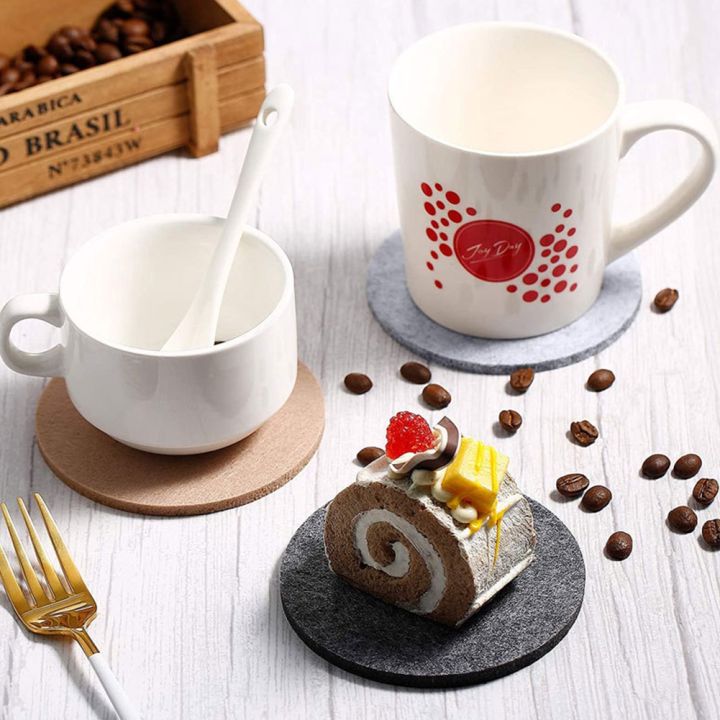 cc-11pcs-round-felt-coaster-dining-table-protector-resistant-cup-hot-drink-mug-placemat-accessories