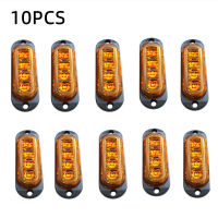 10PCS Truck Trailer Side Marker Indicators Light Car Signal ke Rear Warning Tail Light LED 12V-24V Warning Lamp White Yellow