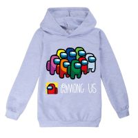 Among Us เสื้อสเวตเตอร์มีฮู้ดแขนยาวสำหรับเด็กผู้ชาย,เสื้อสเวตเตอร์แฟชั่นมีฮู้ดลายการ์ตูนปี762เสื้อผ้าสำหรับเด็กเสื้อกีฬาแบบสวมหัวเสื้อสเวตเชิ้ตลำลอง