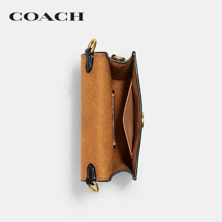 coach-กระเป๋าสะพายข้างผู้หญิงรุ่น-phone-crossbody-สีดำ-ch815-b4-bk