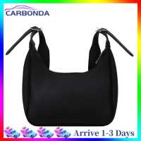 [7 Day Refund Guarantee] Simple Crescent Crossbody Shoulder Bag Female Pure PU Handbags (Beige) [Arrive 1-3 Days]