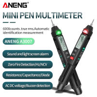 ANENG A3007 Digital Professional Multimeter ปากกา6000นับ Non-Contact อัตโนมัติ Acdc แรงดันไฟฟ้า Ohm Tester Capacitance สำหรับเครื่องมือ