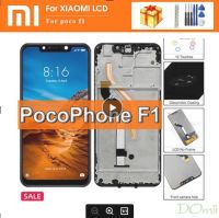 จอ LCD แบบดั้งเดิม6.18นิ้วสำหรับ Xiaomi Pocophone F1จอแสดงผล LCD สำหรับ XIAOMI POCO F1จอแสดงผลหน้าจอ LCD ความละเอียด2246*1080