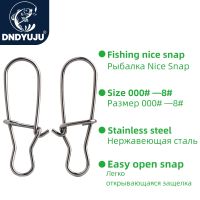 【LZ】♛  DNDYUJU 100pcs/lot Fast Clip Lock Fishing Connector Stainless Steel Safety Pin Swivel Fishing Tackle Tool for Lures Fishhooks