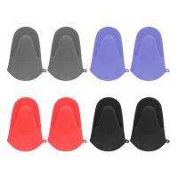 2Pcs Household Oven Mitts Silicone Thickened Anti Scalding Cooking Pinch Mitts For Kitchen Tools Potholders  Mitts   Cozies